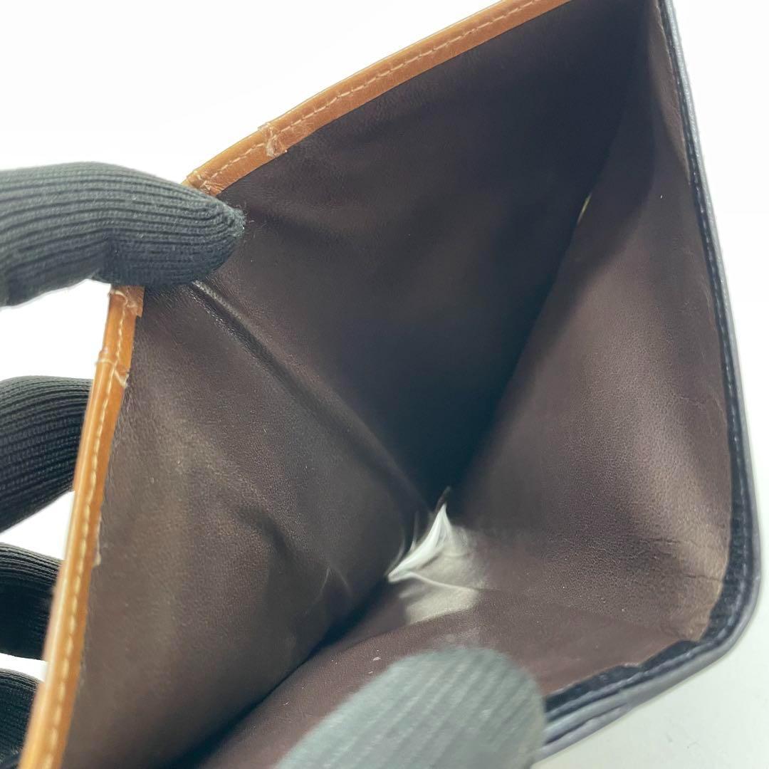 希少 GUCCI グッチ 折り財布 ブラック ホースビット オールド Wホック