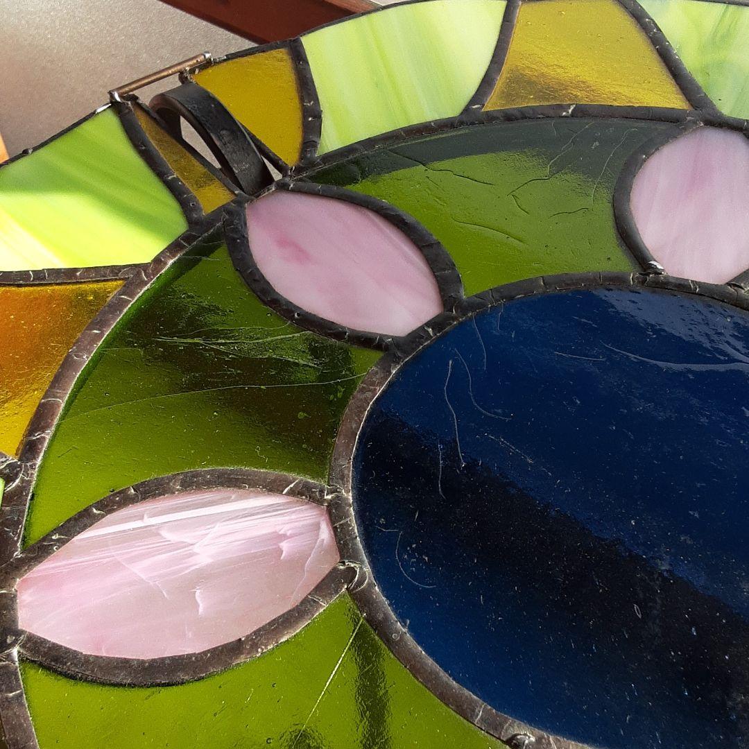 ステンドグラスのサイドテーブル