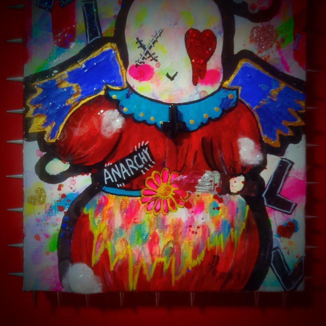 【一点物イラストアート】Killer Bunny【F0号】現代アート