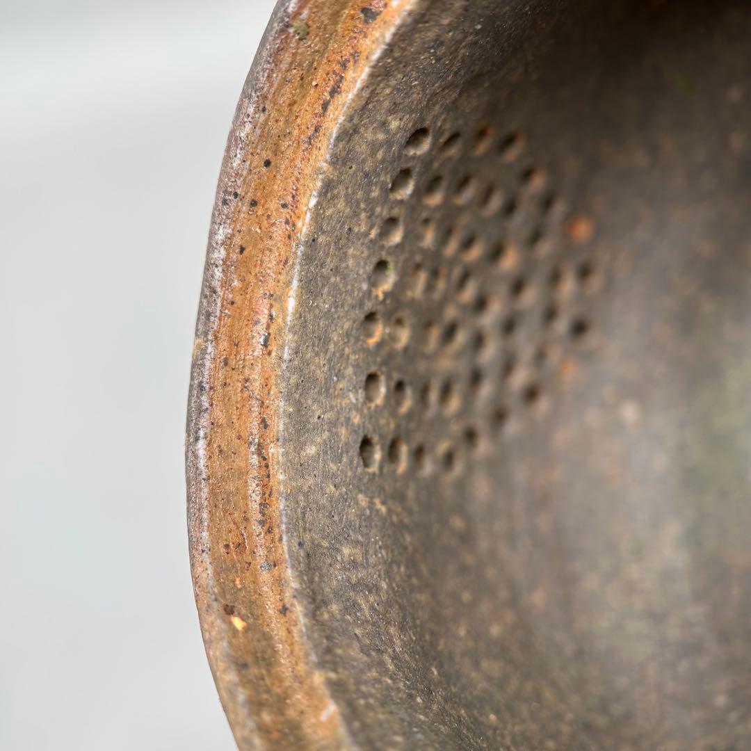 D佐藤苔助 備前焼宝瓶 霊芝手捻り人気作者 急須 共箱 共布 茶注 煎茶 茶道具