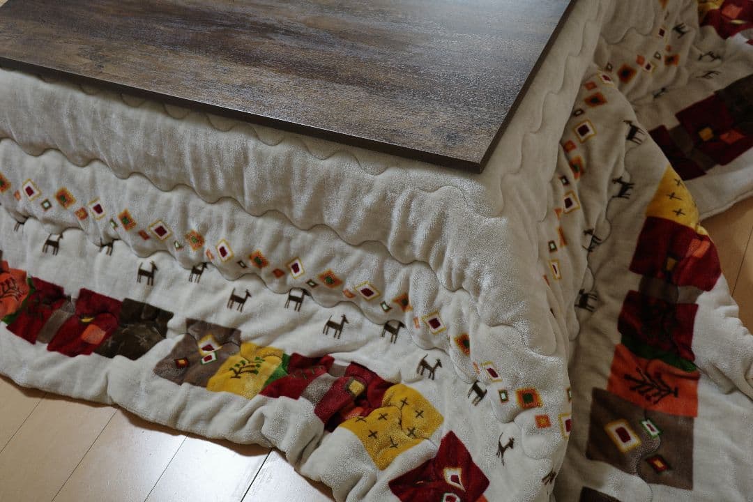 フ*ブ様 ニトリ　ダイニングこたつ(70cm×105cm)布団セット　こたつケー