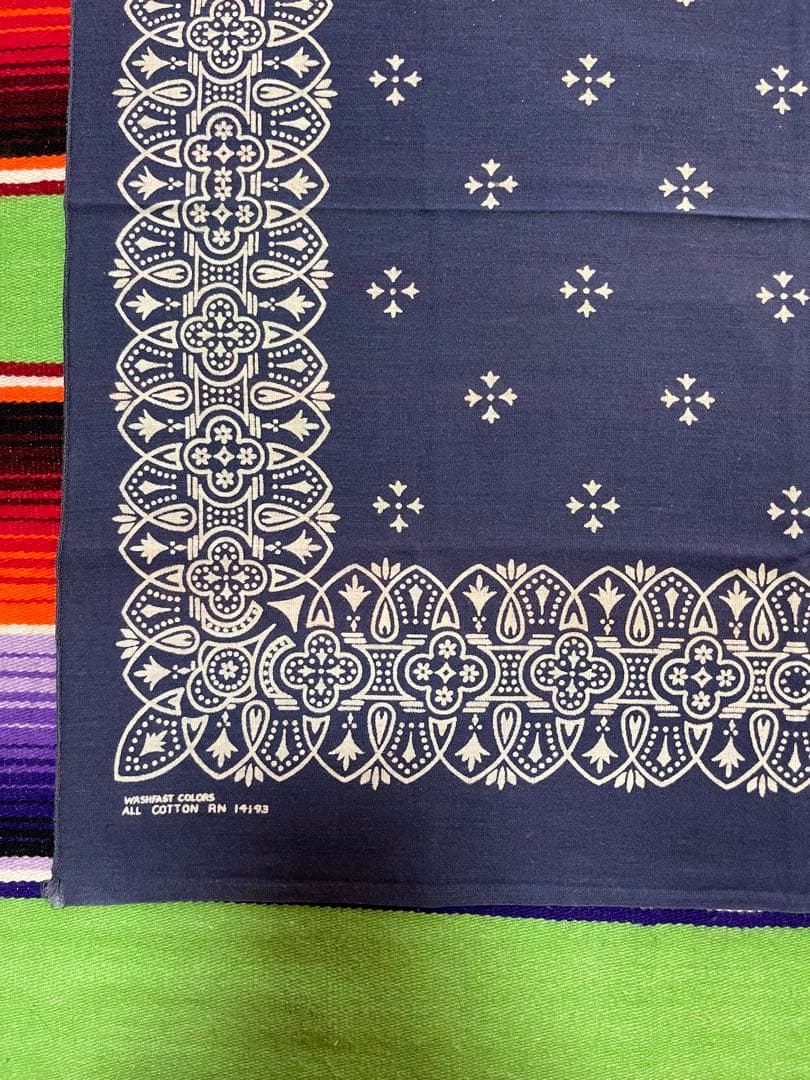 【Special】⑧⓪⑤60s USA製 バンダナ WAMCRAFT アイアン柄