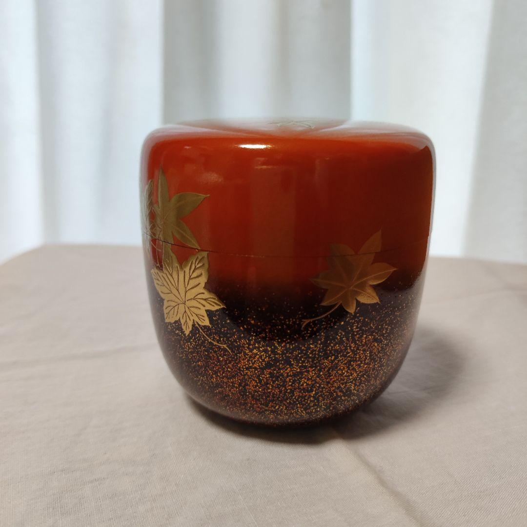 茶道具◆楓葉蒔絵大棗◆吉田華正