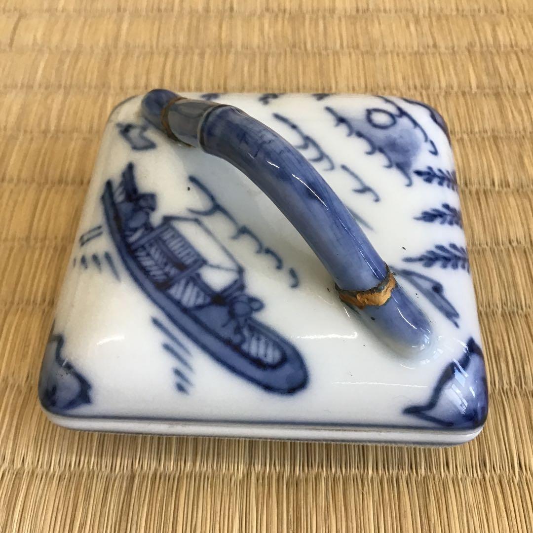 ⭐️茶道具　香合　隅田川香合　景雲作　共箱　S237KG