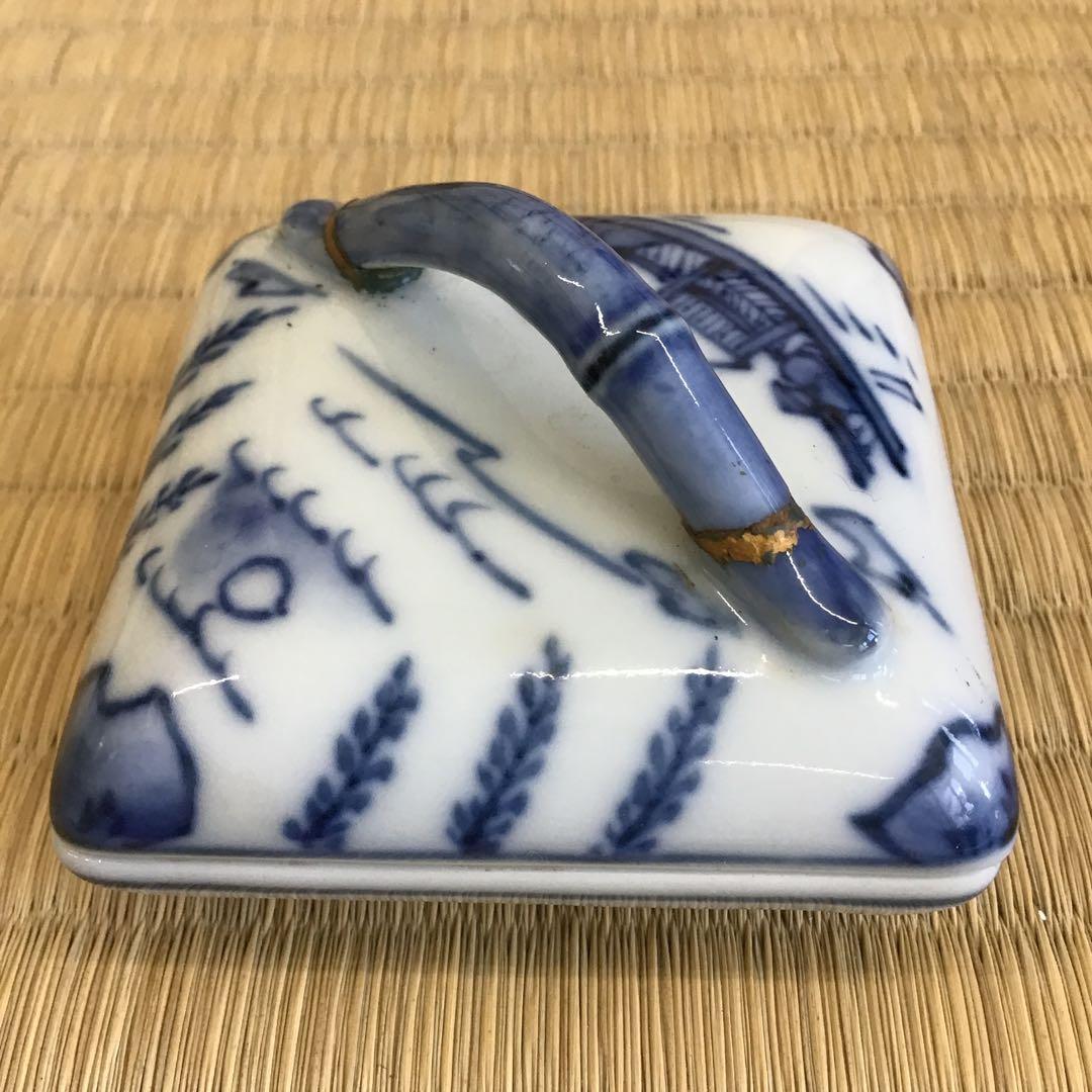 ⭐️茶道具　香合　隅田川香合　景雲作　共箱　S237KG