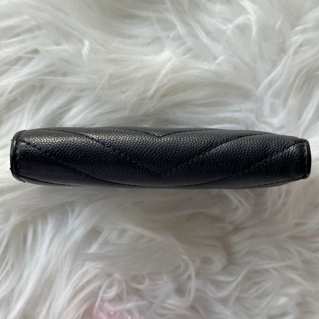 サンローラン YSL ブラック キルティング 二つ折り財布