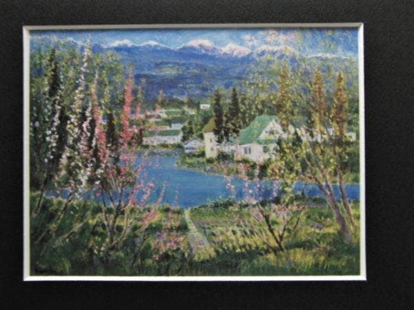 垣内カツアキ、『花咲く池畔（シリーズ日本の風景を謳う）』