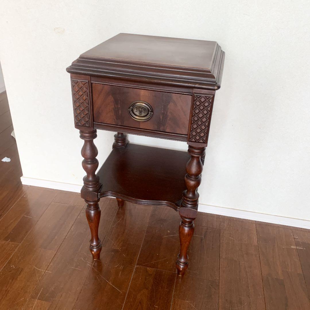 アメリカ製　米国　ビンテージ　電話台　花台