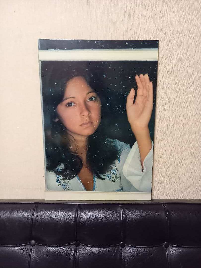 希少　当時物　アグネス　ラム　フォトグラフ　パネル　ポスター　木製　フレーム