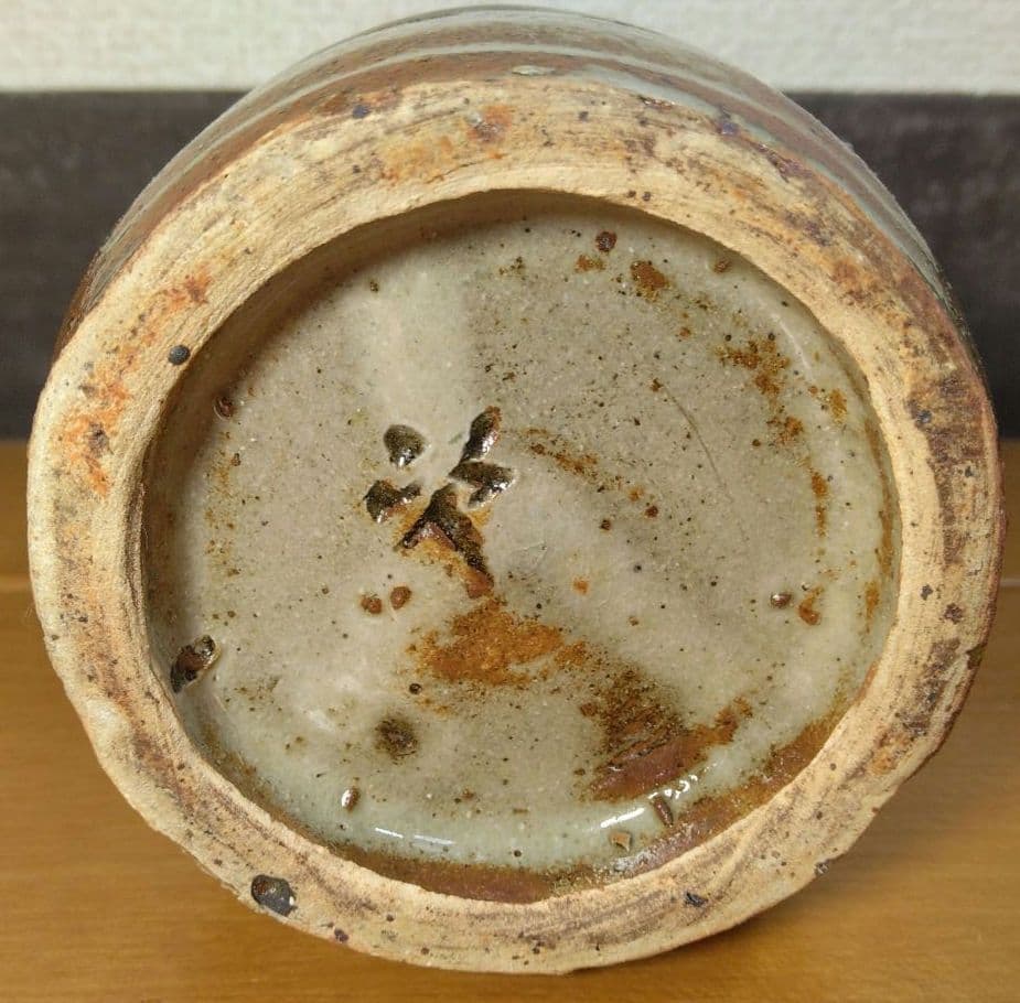 人間国宝 金城次郎 魚徳利 栞 共箱 無傷 壷屋焼 壺屋焼 やちむん 魚紋徳利