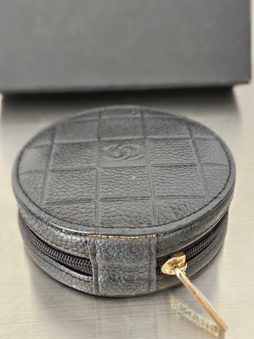 正規品 ヴィンテージ 希少 ノベルティ シャネル ケース 小銭入 箱 袋付