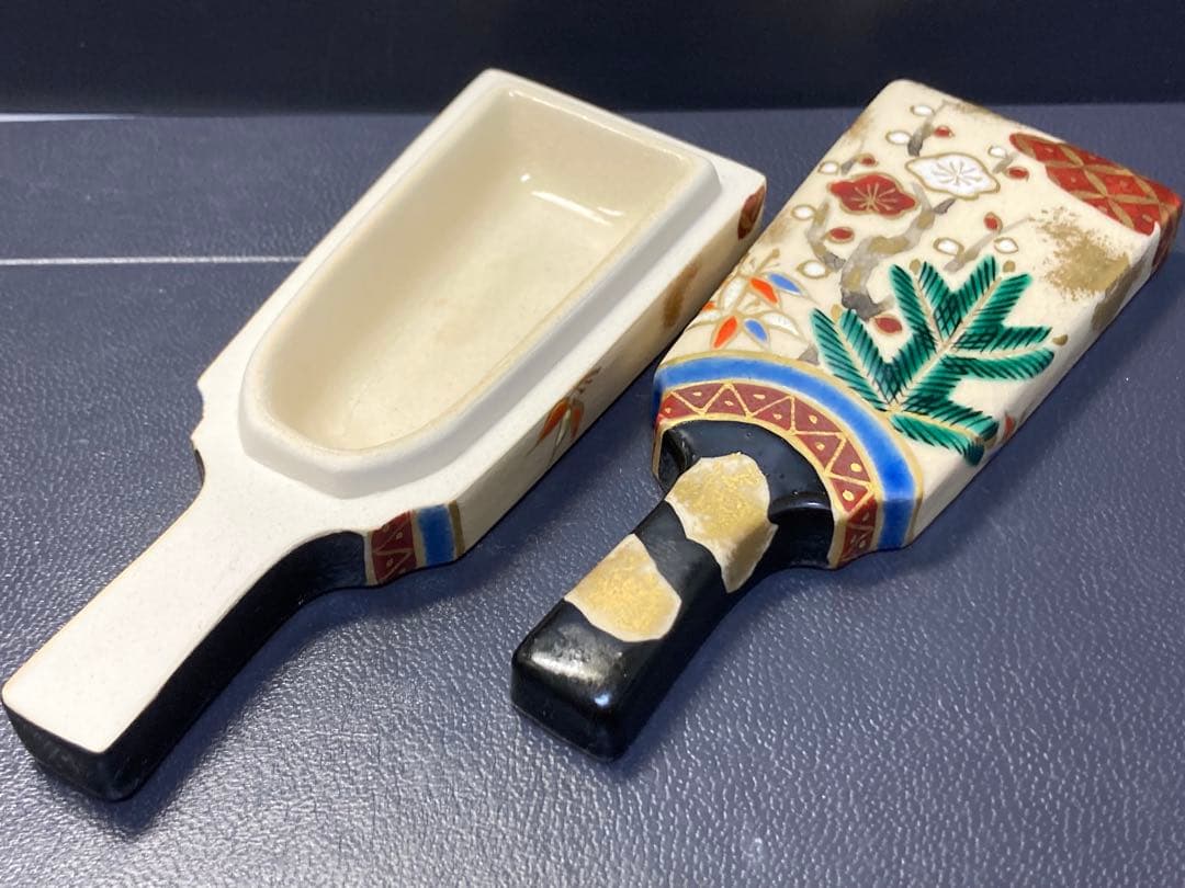 茶器　焼き物　香合　羽子板
