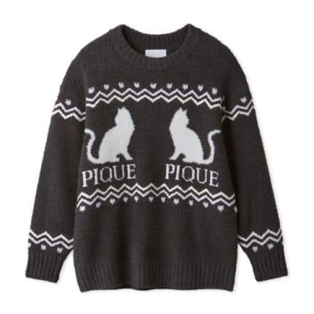 ジェラートピケ ジェラピケ CATジャガードプルオーバー 新品 猫