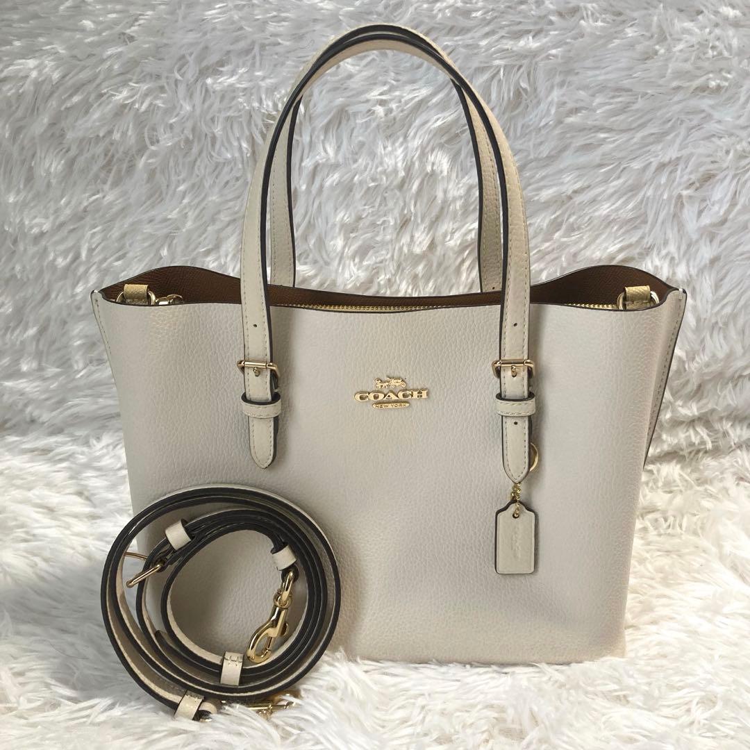 極美品　現行　コーチ　ショルダーバッグ　2way　モリー トート 25　レザー