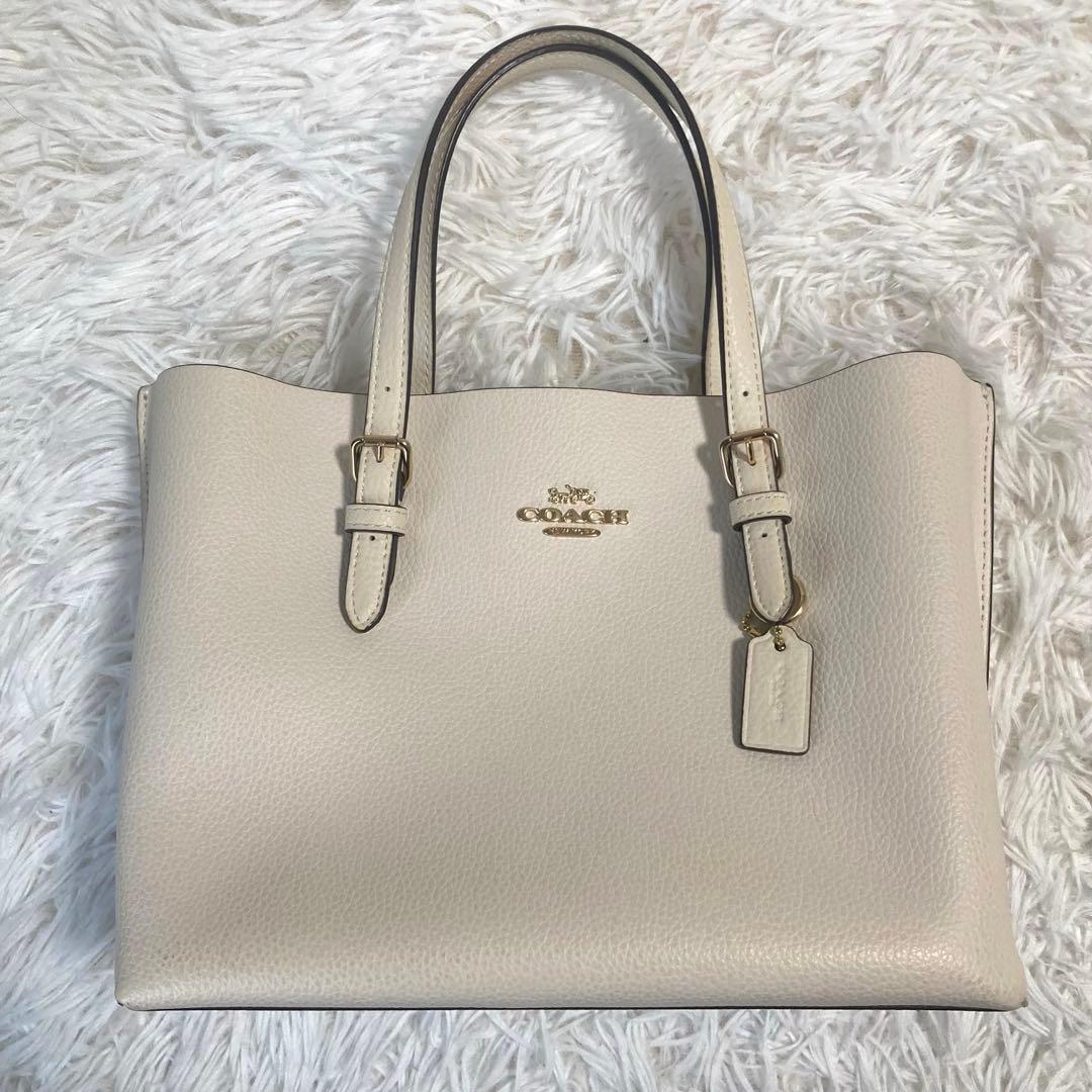 極美品　現行　コーチ　ショルダーバッグ　2way　モリー トート 25　レザー