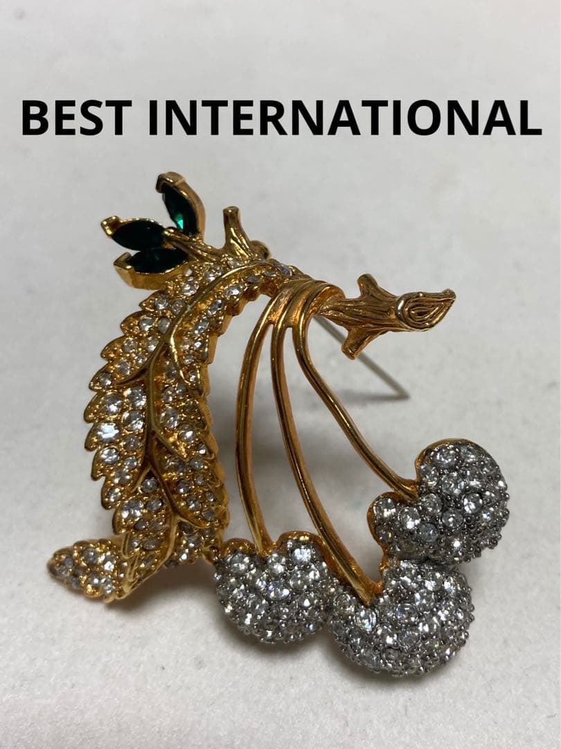 ☆BEST INTERNATIONAL☆ ベストチェリーブローチ　アンティーク