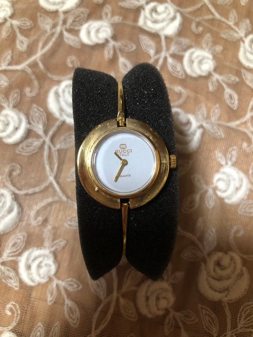 ☆レア品☆ オールドグッチ　チェンジベゼル　バングル　ウォッチ　GUCCI