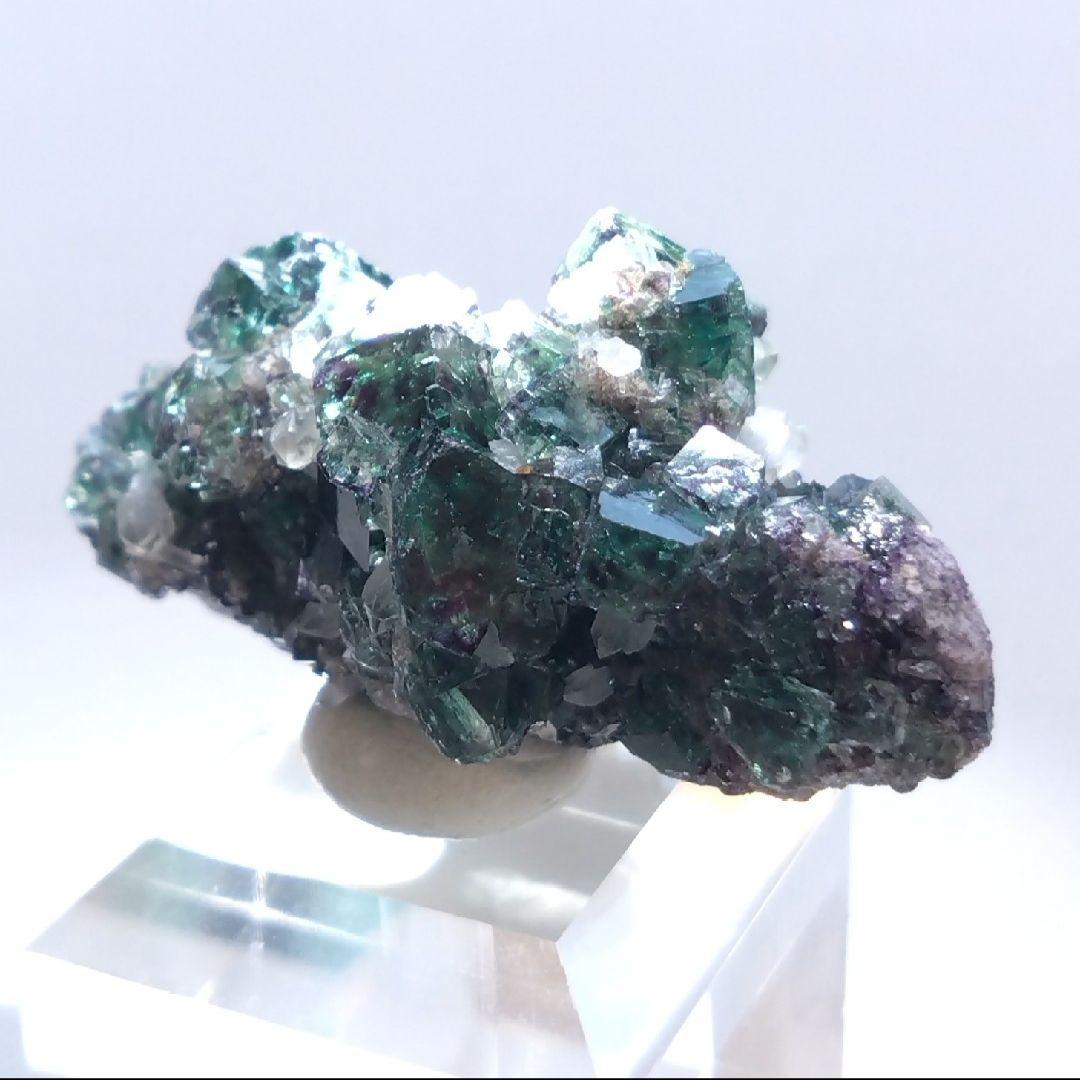 フローライト　クォーツ　オコルス　ナミビア産　鉱物　標本