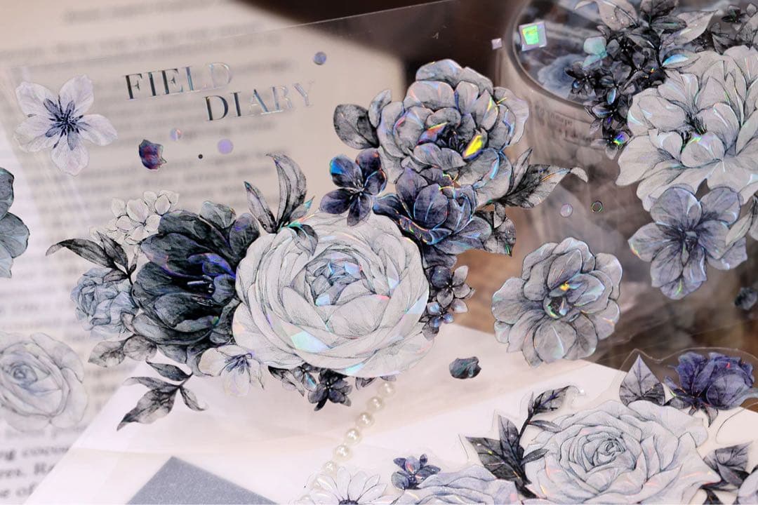 小白家文創《岚烟》海外マスキングテープ　マステ 【2506】