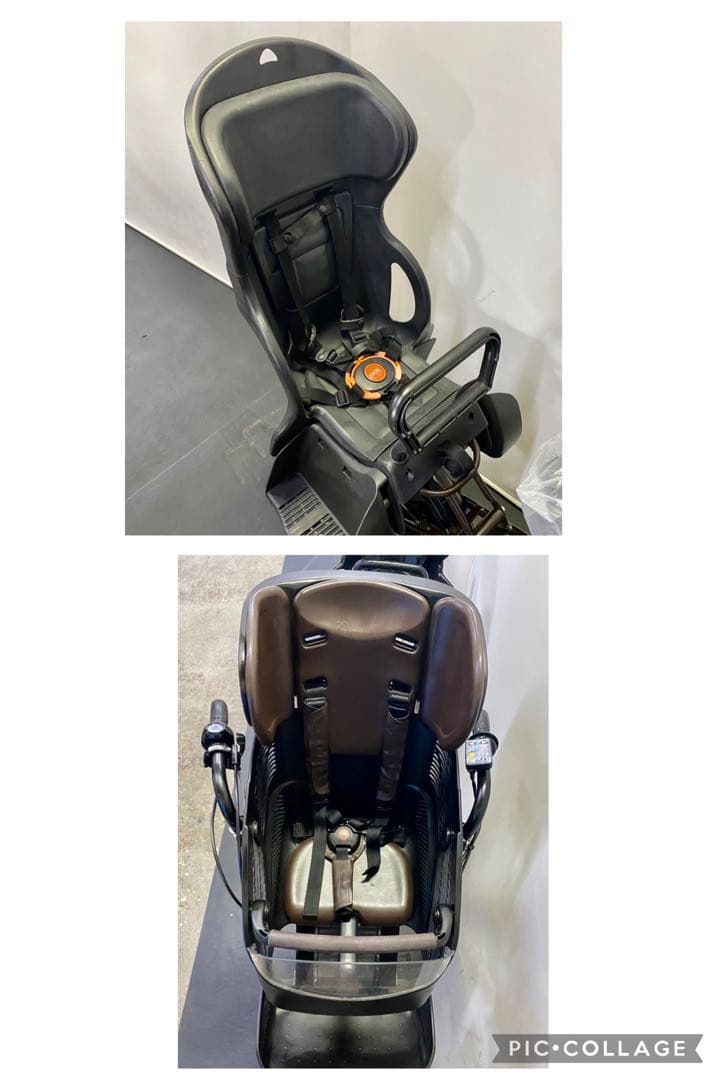 1年保証 ブリヂストン　20インチ　子供乗せ　3人乗り　茶色　電動アシスト自転車