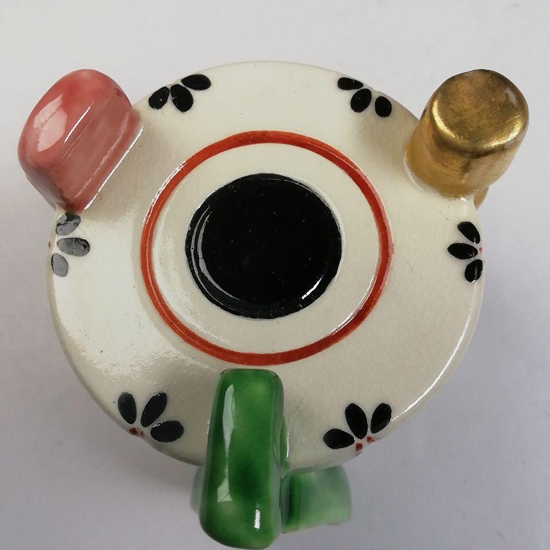 Ｔ７２２　蓋置　『楽器蓋置』『今岡三四郎 造』　共箱　茶道具