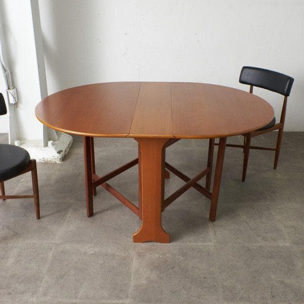 86352★イギリス ヴィンテージ ゲートレッグテーブル ダイニングテーブル