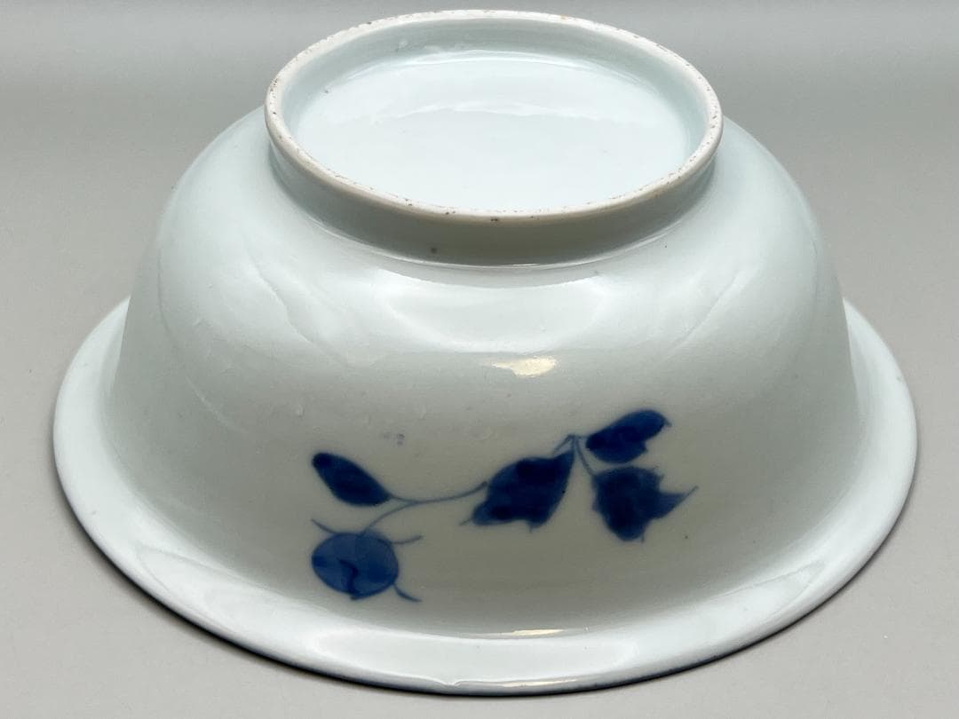 【海】古染付　清時代　花蝶文鉢　景徳鎮製　骨董品 時代品 美術品