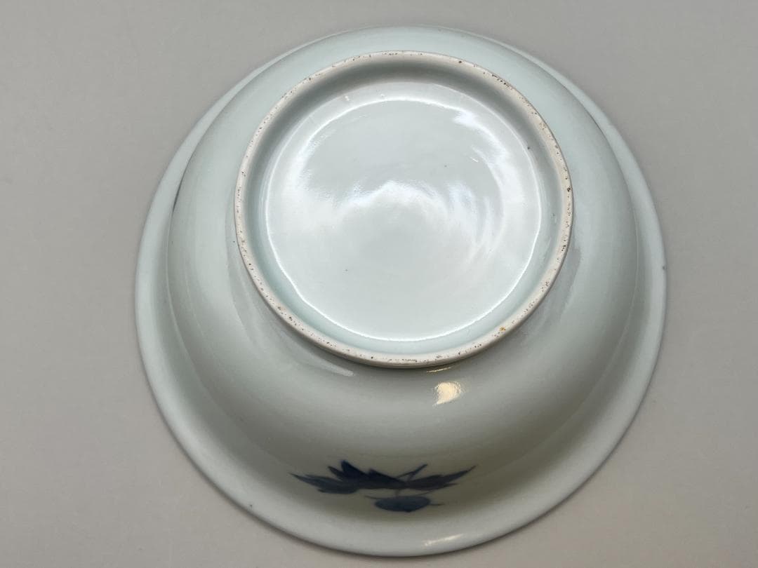 【海】古染付　清時代　花蝶文鉢　景徳鎮製　骨董品 時代品 美術品