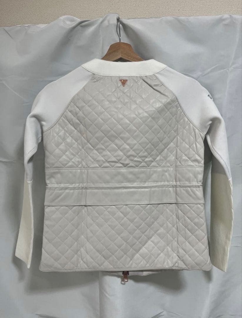 定価5.5万 MARK&LONA CODE キルティング ブルゾン 36 白 金