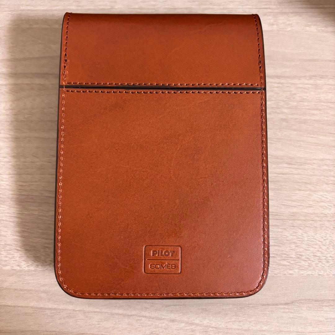 【美品！】パイロット×ソメス 限定 サドルデザイン ペンシース 5本差しブラウン