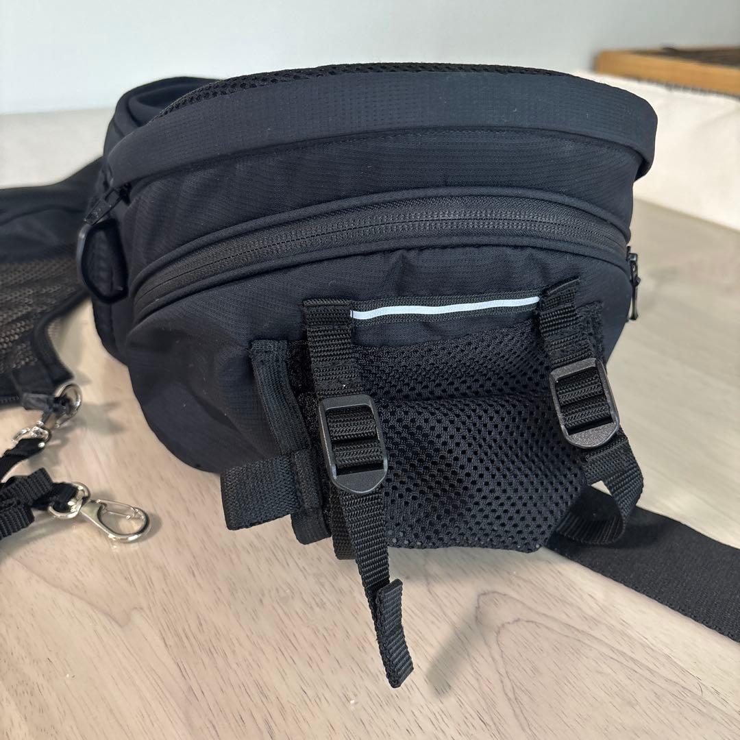 Nu-i Dog Carrier ヌーイ ドッグキャリア 黒 ショルダー付き