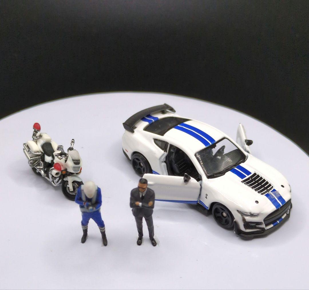 1/64交通取締り風のジオラマ