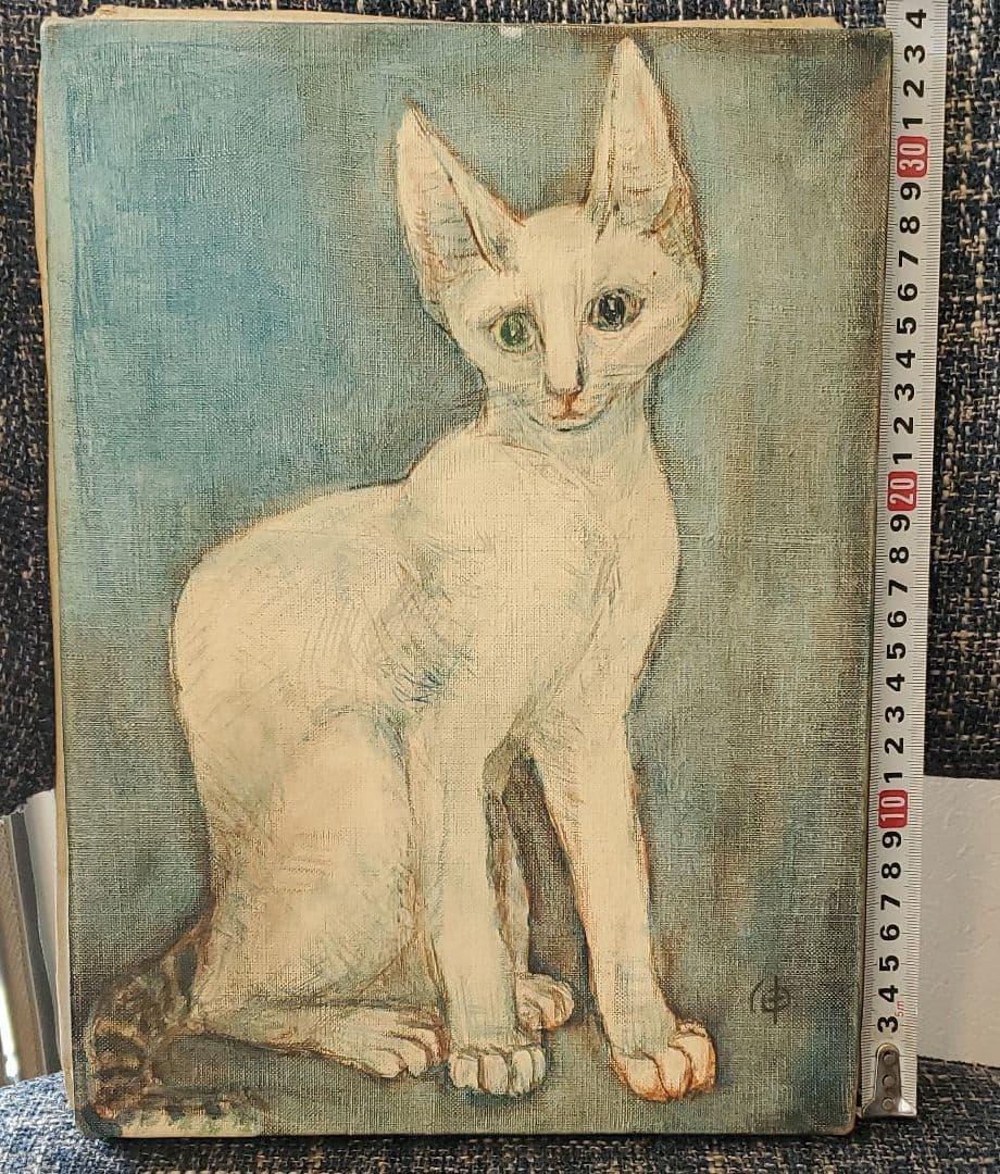 【hanako】猫　油絵104