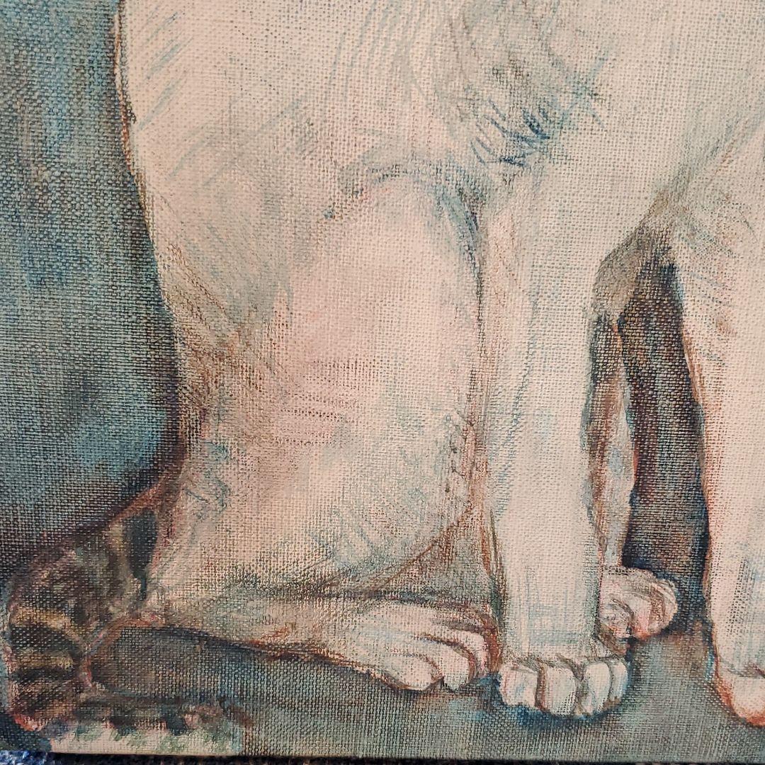 【hanako】猫　油絵104