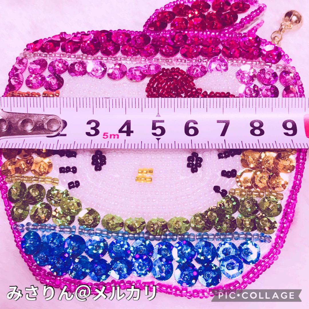 激レア 新品 ハローキティ ビーズ ポーチ 財布 2001年 スパンコール 希少