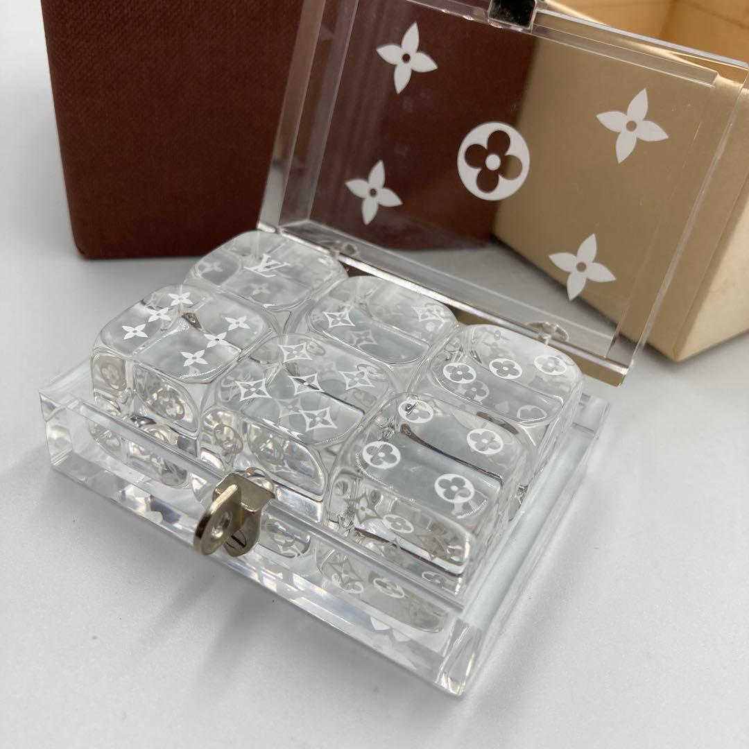 ！極美品！　ルイヴィトン　サイコロ　ダイス　ノベルティ　クリスタル　A13Kk