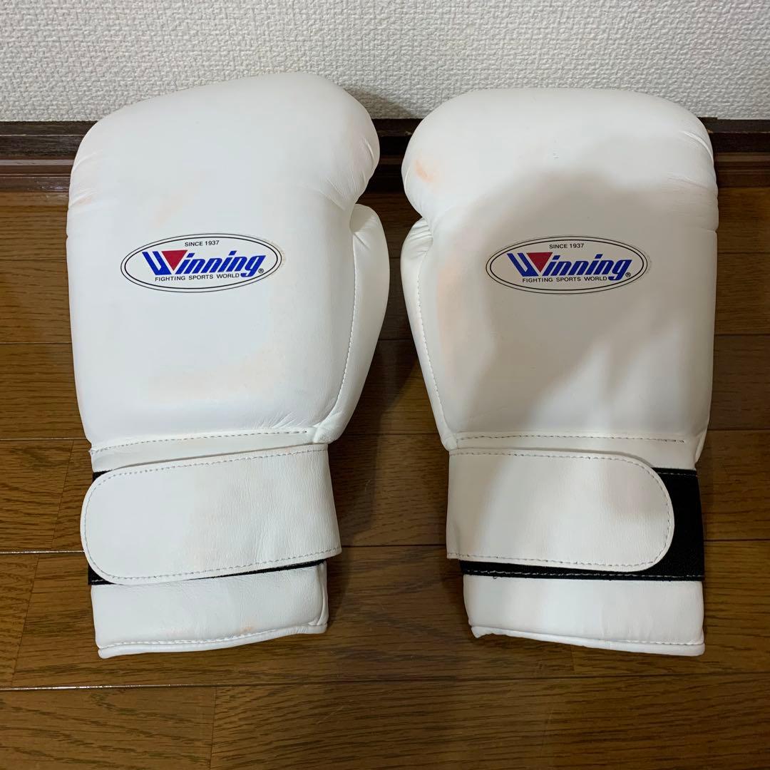 Winning ボクシンググローブ 16 oz ホワイト