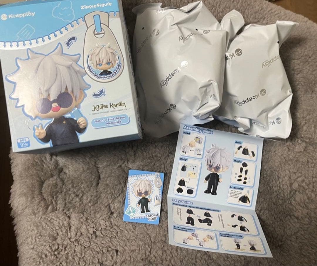 呪術廻戦 KEEPPLAY　五条悟　モデルキットフィギュア　ねんどろいど　可動