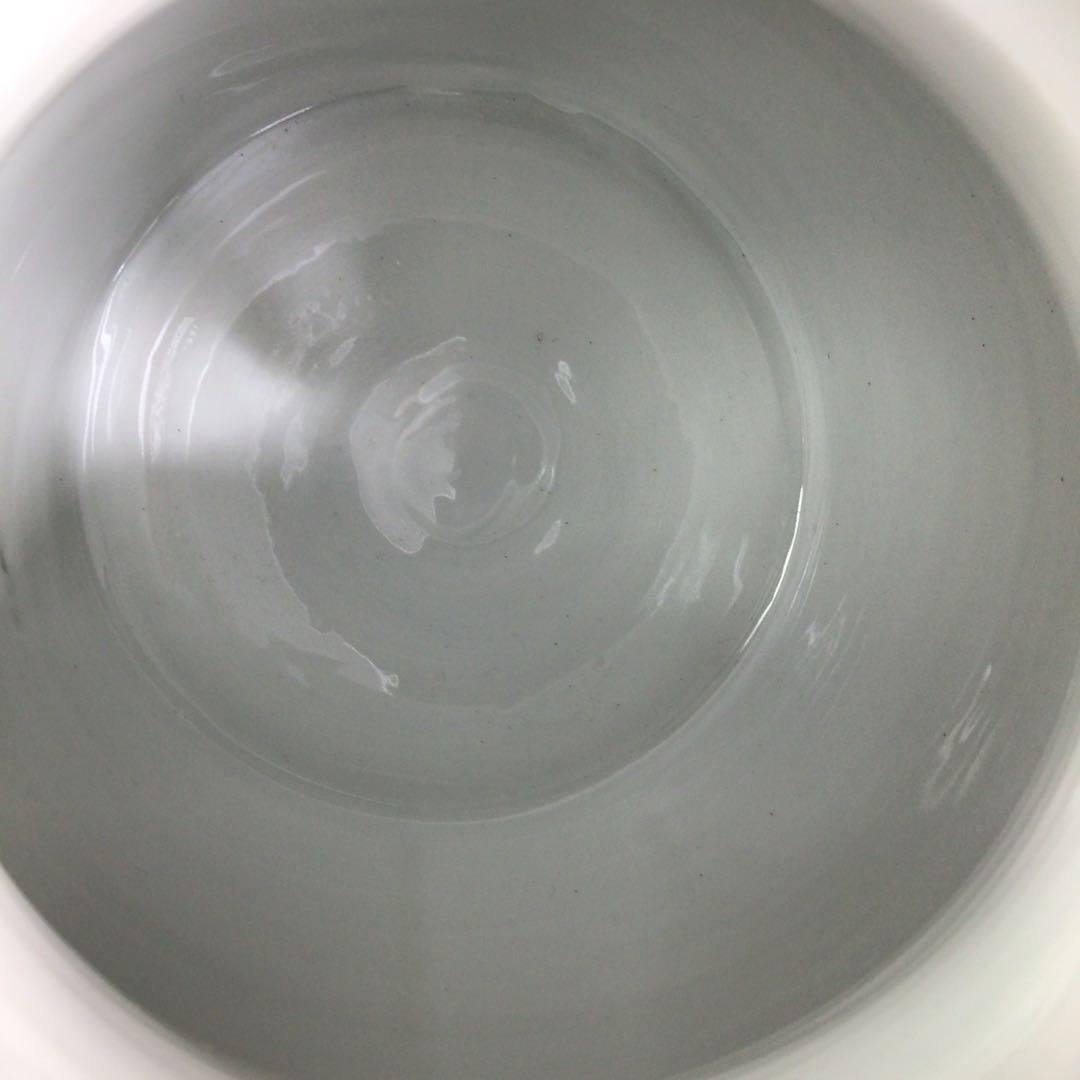 Ｒ５０５　水指　『篠田義一造』『染付松絵』　共箱　茶道具