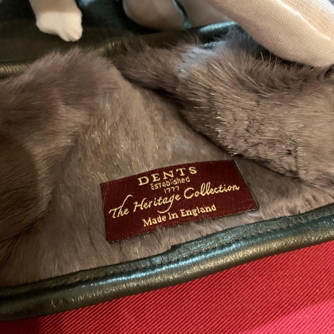 DENTS ダークブラウン レザー手袋　レア