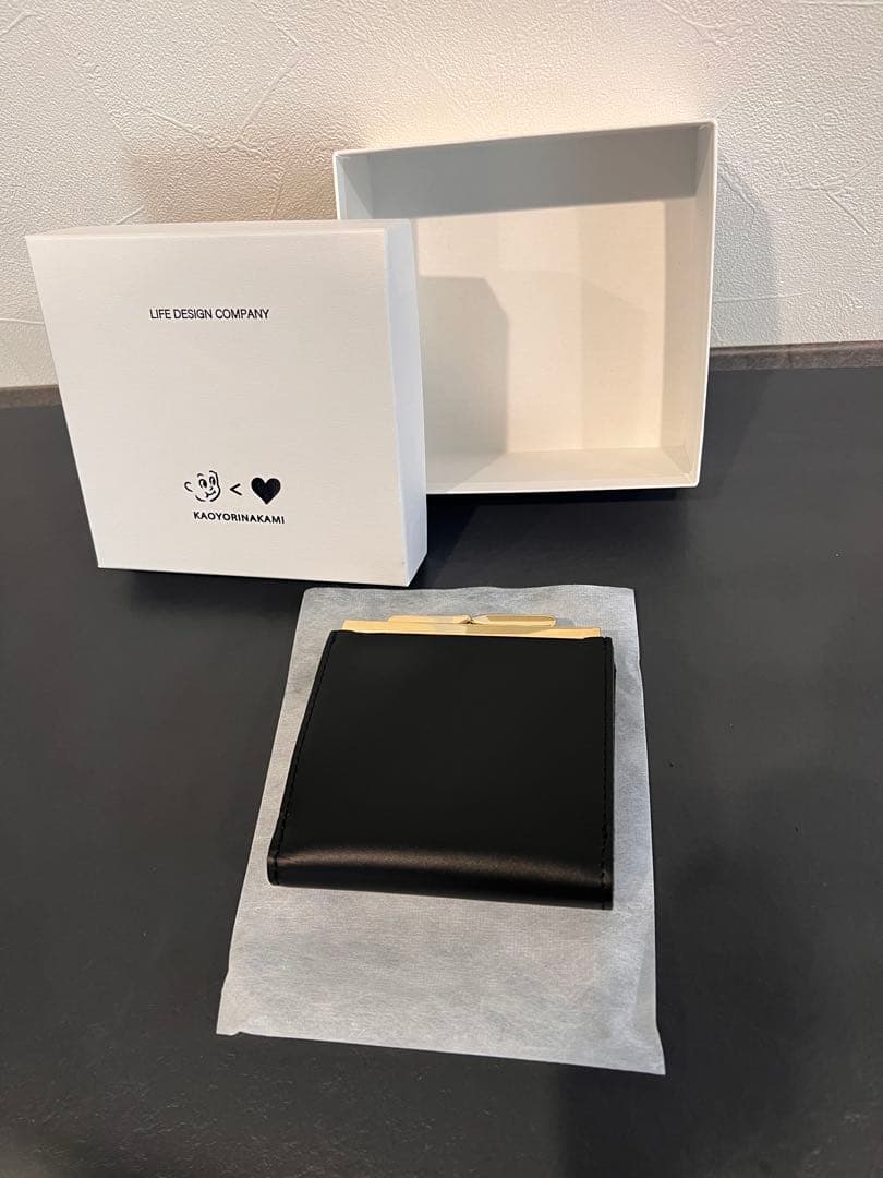 ブラック】新作ver kaoyorinakami レザーウォレット カオナカ