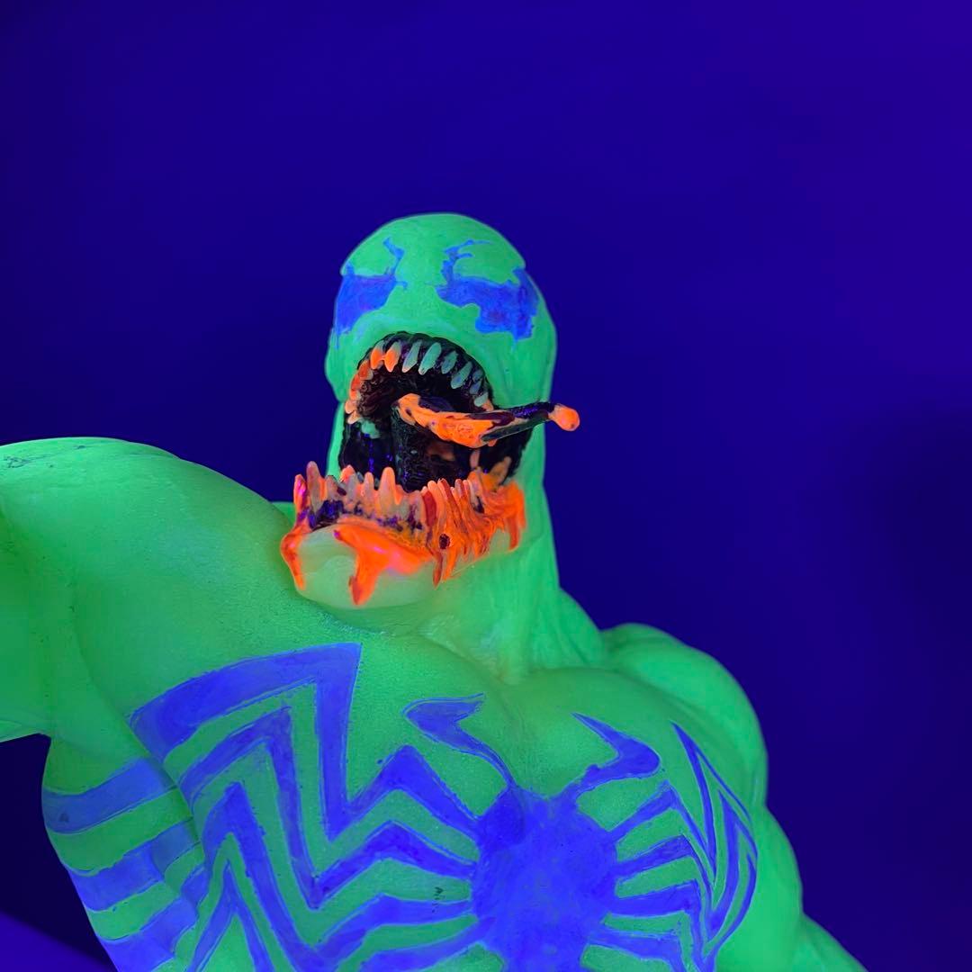 ベノム ヴェノム ソフビ 希少絶版 サンプル テストショット蓄光 ホライゾン