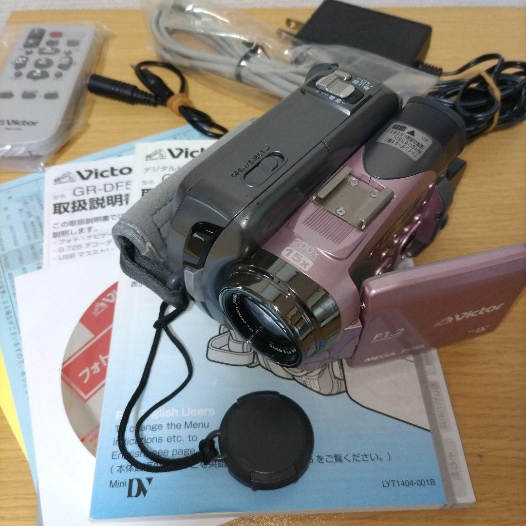 Victor　GR-DF590-P　ピンク MiniDV　SDカード 両対応