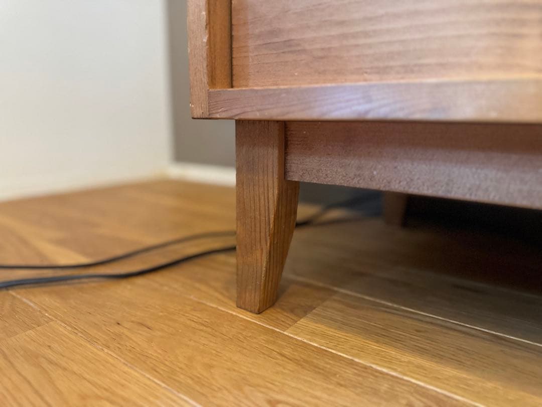 【美品】NEALDテレビボード180cm無垢材・家具職人オーダーメイド・ブラウン