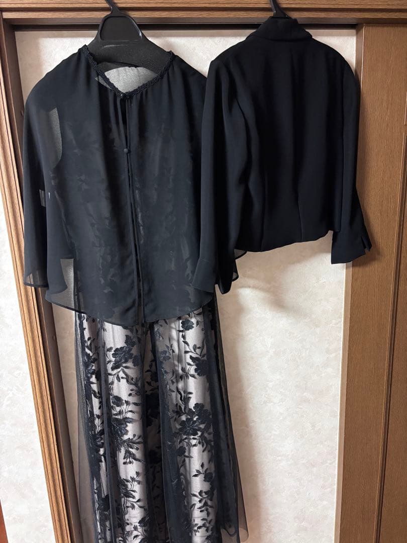 formforma マザードレス ケープとレースドレス2点セット+ジャケット