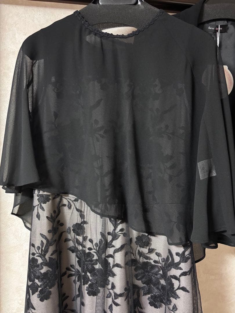 formforma マザードレス ケープとレースドレス2点セット+ジャケット