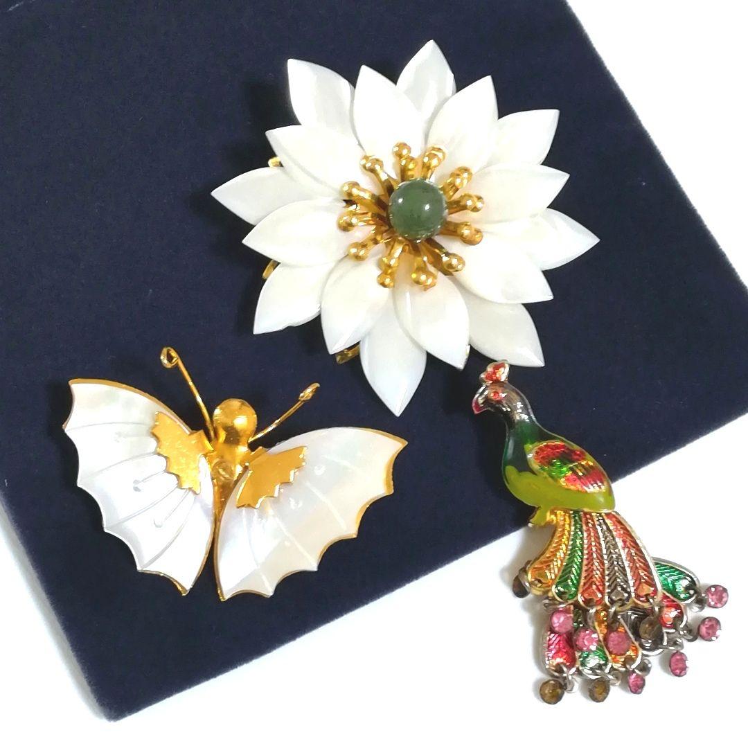 アンティークブローチ 3点セット