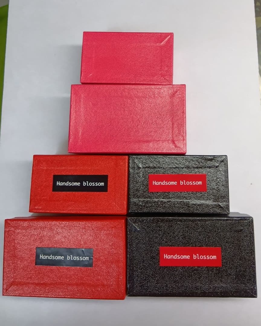 新品　野沢民芸　赤ベコ　ハンサムブロッサム　6点セット　赤、黒、ピンク