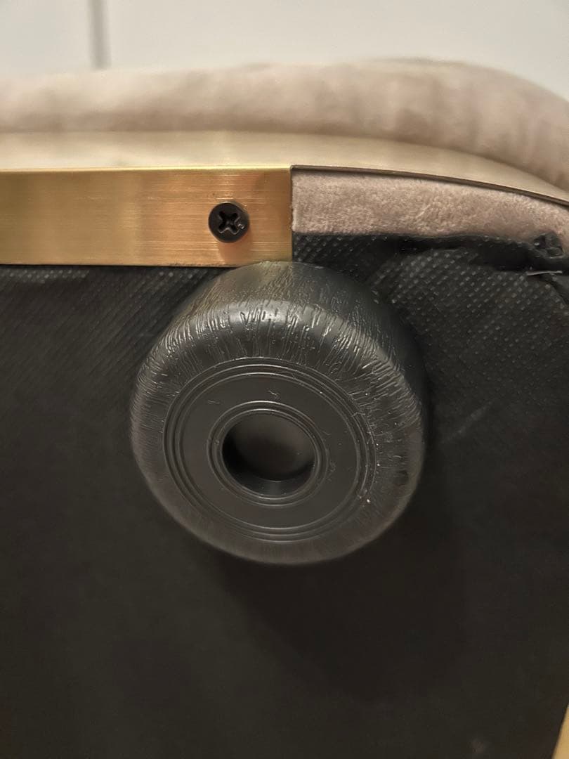 【送料込み】ロウヤ　椅子　オットマン　グレー