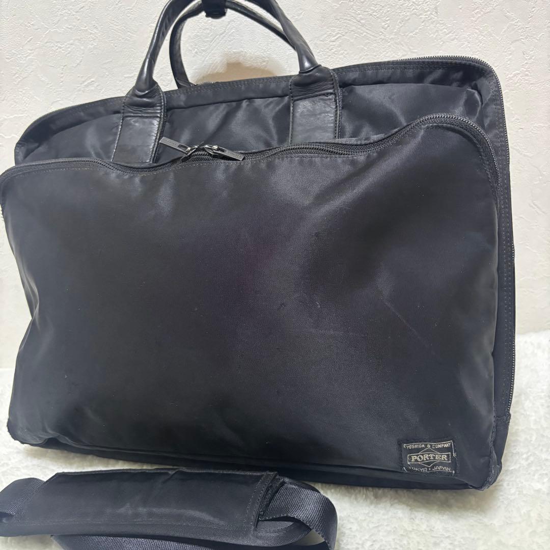 【希少】ポーター　タイム　TIME ビジネスバッグ　リュック　3way 2層　黒